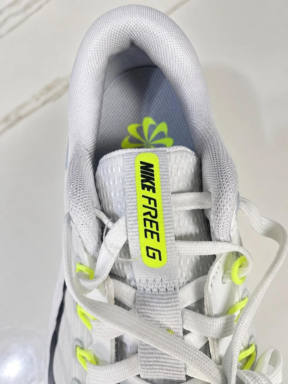 Nike Free Golf NN White Black Volt Golf Shoes US 6.5 NWT FQ7875-101